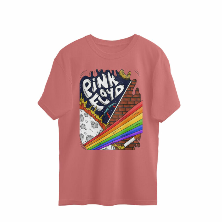 pink floyd oversized t shirt trippy albums