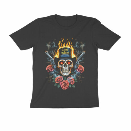 guns n roses t shirt | fire and smoke