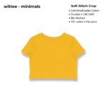 wittee minimals crop top (no print)