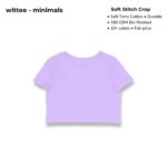 wittee minimals crop top (no print)