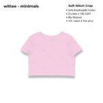 wittee minimals crop top (no print)