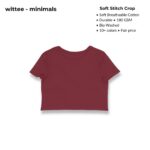 wittee minimals crop top (no print)