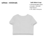 wittee minimals crop top (no print)