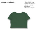 wittee minimals crop top (no print)