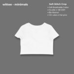 wittee minimals crop top (no print)