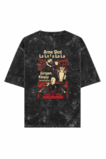 liverpool oversized acid wash t shirt | klop and slot – black