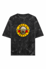guns n' roses acid wash oversized t shirt basic