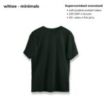 wittee minimal – oversized plain t shirt (11 colors)[ 220 gsm ]