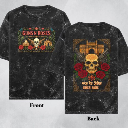 guns n roses acid wash t shirt | ultimate indian art