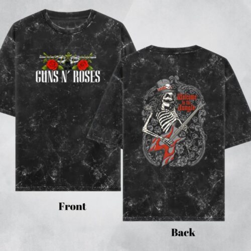 guns n roses acid wash t shirt | slash jungle