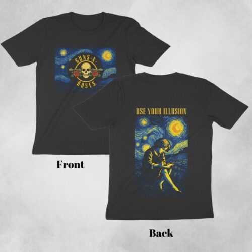 guns n roses t shirt | use your illusion starry night