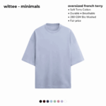heavyweight terry cotton oversized t shirt [280 gsm] [8 colors]