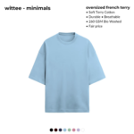Heavyweight Terry Cotton Oversized T-Shirt [260 GSM] [8 colors] - Image 2