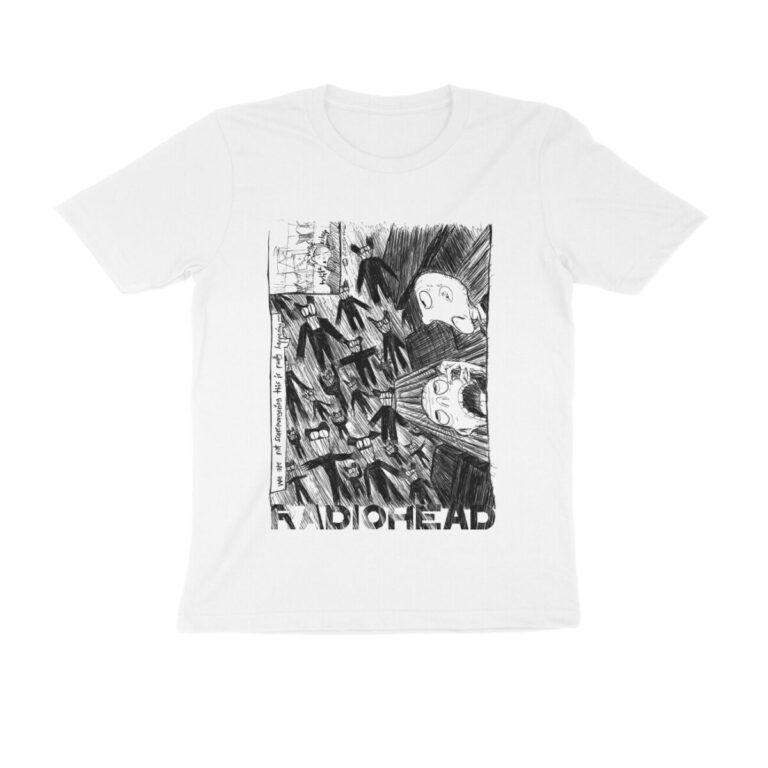 radiohead t shirt (both sides) | sketch art