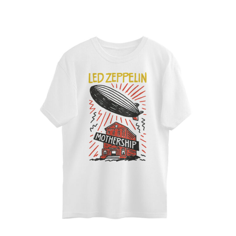 led zeppelin oversized t shirt |scribble doodle