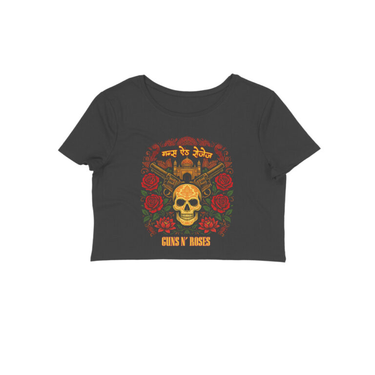 guns n roses crop top | indian art