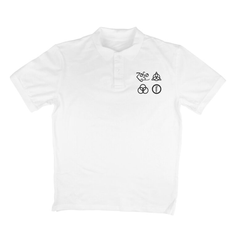 led zeppelin polo t shirt (both sides)
