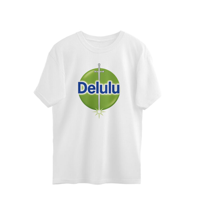twisted logo oversized t shirt | delulu