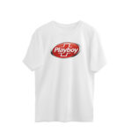 twisted logo oversized t shirt | playboy