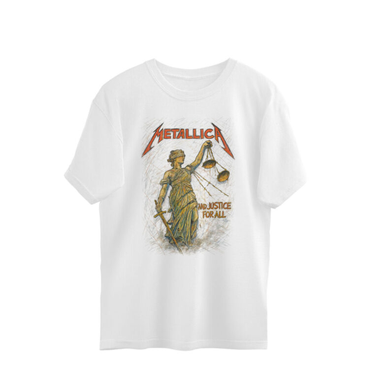 metallica oversized t shirt | messy sketch