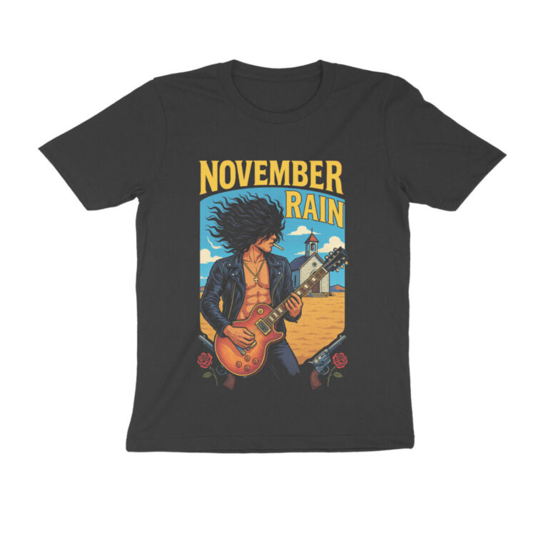 november rain oversized t shirt | vintage comic book style