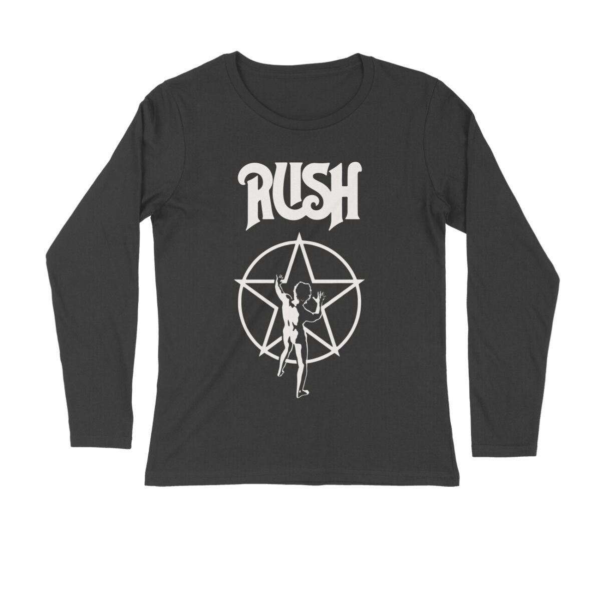 front-6812279686429-Black_S_Men_Round_Long_Sleeves.jpg rush full sleeves t shirt | pentagram