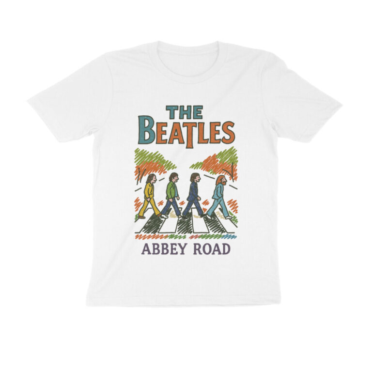 the beatles t shirt abbey road doodle