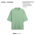 Heavyweight Terry Cotton Oversized T-Shirt [260 GSM] [8 colors]