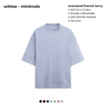 Heavyweight Terry Cotton Oversized T-Shirt [260 GSM] [8 colors] - Image 6