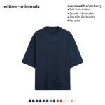 Heavyweight Terry Cotton Oversized T-Shirt [260 GSM] [8 colors] - Image 8