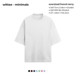 Heavyweight Terry Cotton Oversized T-Shirt [260 GSM] [8 colors] - Image 9