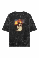 chill cat washed oversized t shirt