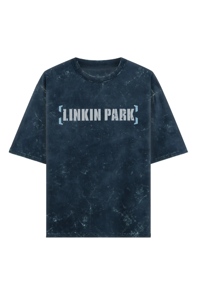 linkin park oversized acid wash t shirt | meteora both sides