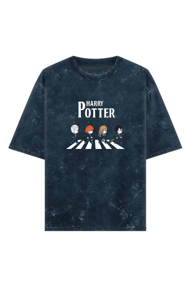 harry potter acid wash oversized t shirt | abbey road