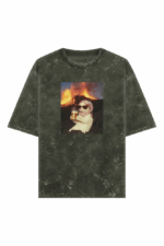 chill cat washed oversized t shirt