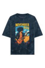 november rain acid wash oversized t shirt | vintage comic book style
