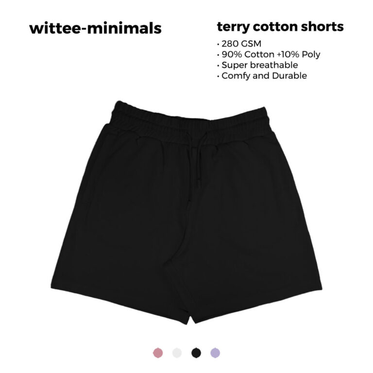 black shorts