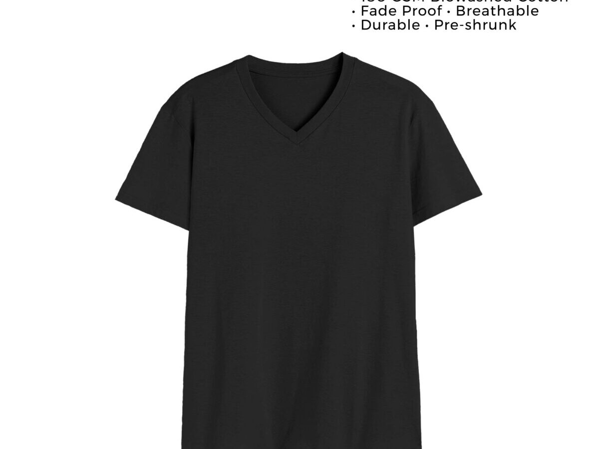 Feather V V-Neck T-shirt [180 GSM][6 colors] Wittee