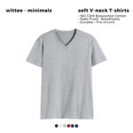 grey melange vneck
