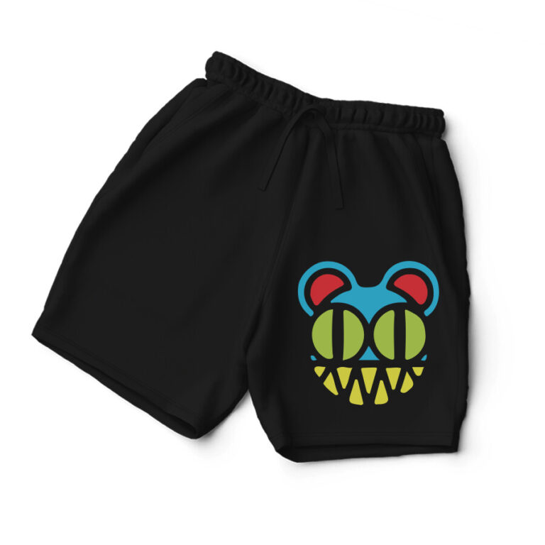 radiohead shorts | colorful bear