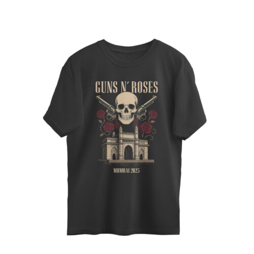 guns n roses oversized t shirt | mumbai unofficial