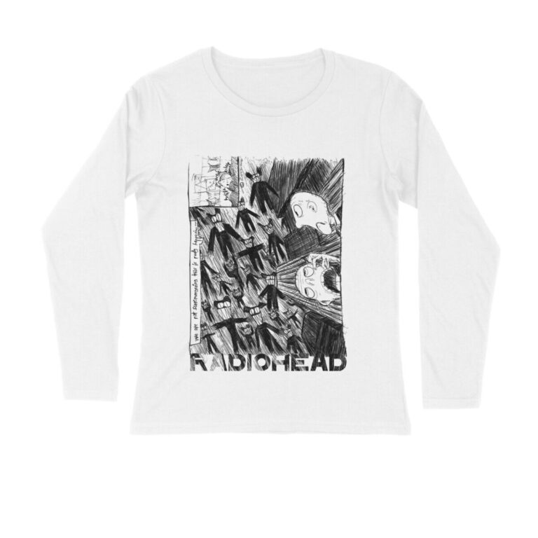 radiohead full sleeves t shirt | skribble