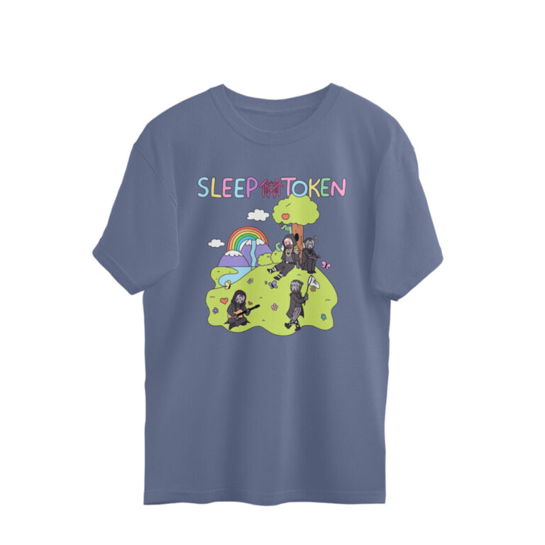 sleep token oversized t shirt | children in the park