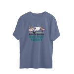 lazy unicorn oversized t shirt born to sparkle