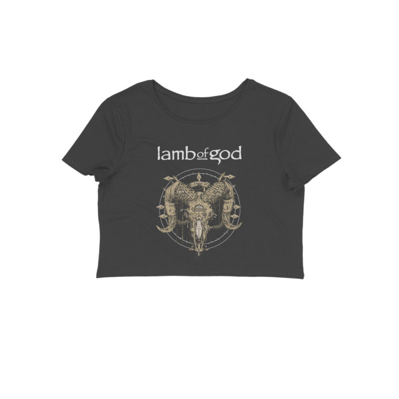 lamb of god crop top
