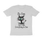 i'm fine t shirt cat