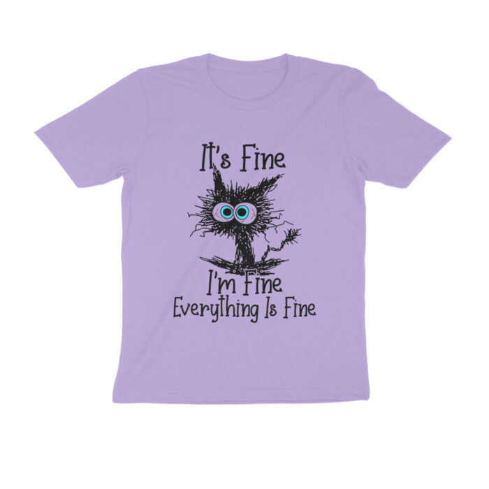 i'm fine t shirt cat