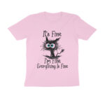 i'm fine t shirt cat