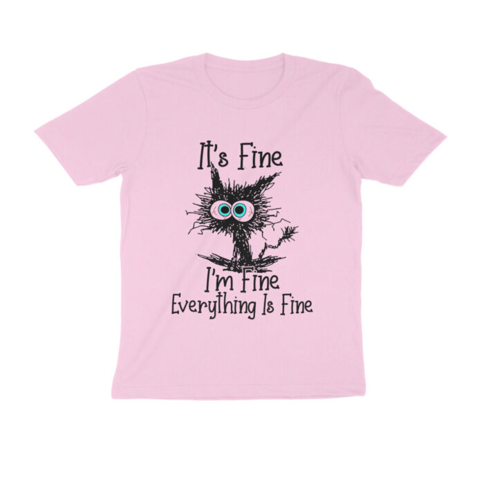 i'm fine t shirt cat