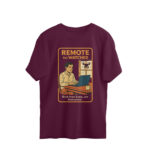 work from home oversized t shirt remote but watched